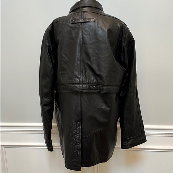 VTG Wilsons Black Leather Jacket M - Picture 4 of 6
